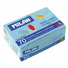 Pioneze colorate, cutie 70 bucati Milan foto