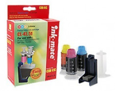 Kit complet de refil cerneala color cartuse originale Canon CL41 CL51 foto