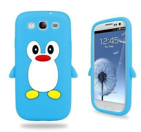 Husa silicon pinguin pentru Samsung Galaxy S3 i9300