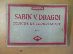 Sabin Dragoi colectie de coruri mixte Timisoara editura Moravetz imnul regal 026 foto