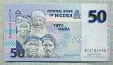 A 603 BANCNOTA- NIGERIA -50 NAIRA -ANUL 2006 -SERIA 5163296-starea care se vede