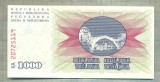 A 604 BANCNOTA-BOSNIA HERZEGOVINA-1000 DINARA-ANUL1992-SERIA-starea care se vede, Europa