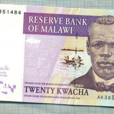 A 612 BANCNOTA- MALAWI - 20 KWACHA -ANUL2004 -SERIA3851484-starea care se vede