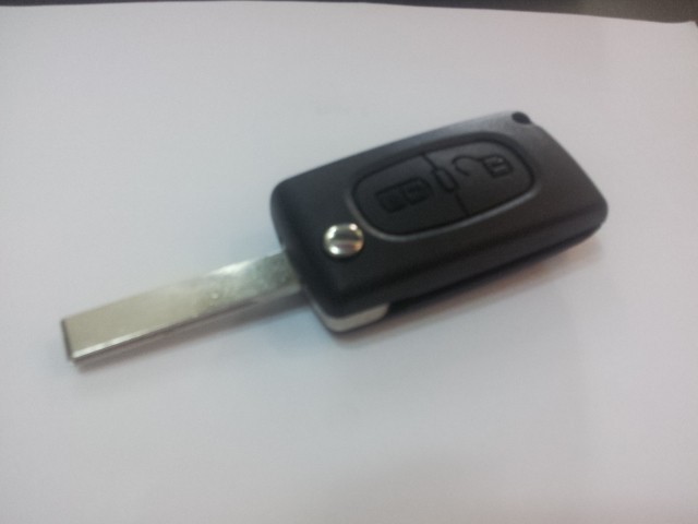 carcasa chei briceag peugeot sau citroen cu 2 butoane