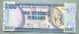 A 615 BANCNOTA-GUYANA - 100 DOLLARS -ANUL2006 -SERIA007671-starea care se vede