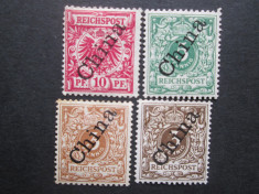 TIMBRE GERMANIA OFIC IN CHINA SET MLH/MNH foto