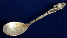Lingurita argint cu titlul 800, Christoph Widmann Germania - in stil rococo foto