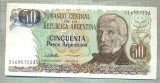 A 649 BANCNOTA- ARGENTINA-50 PESOS-ANUL1983-85-SERIA31698713-starea care se vede, Europa