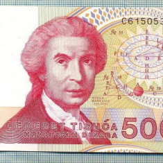 A 621 BANCNOTA-CROATIA-50000 DINARA-ANUL1993-SERIA 6150530 -starea care se vede