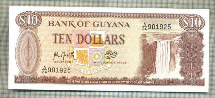 A 613 BANCNOTA-GUYANA - 10 DOLLARS -ANUL(1992?) -SERIA901925-starea care se vede