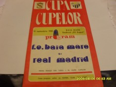 program F.C. Baia Mare - Real Madrid foto