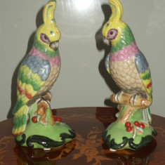 Set de 2 superbe piese din majolica un colorit deosebit marcate