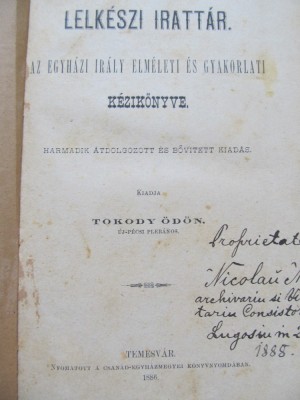 Lelkeszi irattar - Az Egyhazi iraly elmelet es gyakoralti kezikonyve , 1886 foto