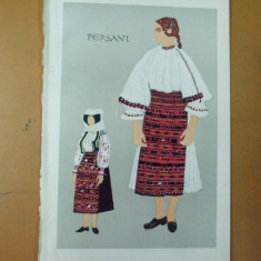 Persani port popular 2 planse color Brasov 1969 Teodor Dan