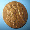 Medalia Muzicala a cantaretilor cu gura din Rhone Franta bronze aurit stare buna