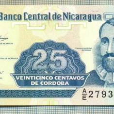 A 651BANCNOTA-NICARAGUA -25 CENTAVOS-ANUL(1991)-SERIA2793526-starea care se vede