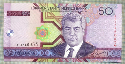 A 695 BANCNOTA-TURKMENISTAN-50 MANAT-ANUL2005-SERIA1346954 -starea care se vede foto