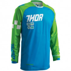 MXE Tricou motocross copii Thor Phase Ramble, albastru/verde Cod Produs: 29121312PE foto
