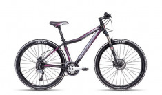 Bicicleta dama CTM Charisma 4.0, 2016, cadru 18&amp;quot;, negru mat / roz PB Cod Produs: 037.26 foto