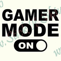 Gamer Mode_Stickere Laptop - Tableta_Cod: DIV-170_Dim: 15 cm. x 11.2 cm. foto