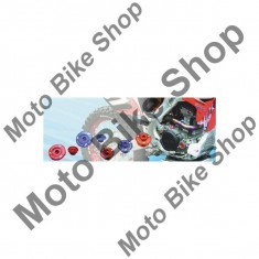 MBS SCHRAUBENSET MOTORGEHAUSE KXF250/04-10=RMZ250/04-06, blau, Cod Produs: DF891212AU foto