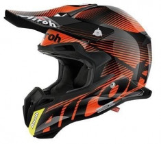 MXE Casca motocross carbon Airoh Terminator 2.1 culoare portocaliu Cod Produs: T2LE32LAU foto