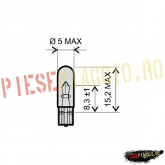 Bec 12V-1.2W T5 PP Cod Produs: 246510245RM foto