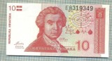 A 656 BANCNOTA-CROATIA - 10 DINARA -ANUL 1991-SERIA8319349-starea care se vede, Europa