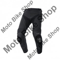 MBS Pantaloni piele Alpinestars Missile, croi scurt, negru, 58/short, Cod Produs: 31206141058AU foto