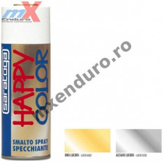 MXE Vopsea spray efect oglinda Happy Color argintiu 400 ml Cod Produs: 88155002 foto