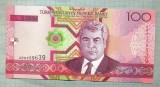 A 697 BANCNOTA-TURKMENISTAN-100 MANAT-ANUL2005-SERIA8359639-starea care se vede