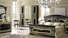 Dormitor Aida black gold versace foto