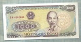 A 685 BANCNOTA-VIETNAM -1000 DONG -ANUL1988 -SERIA4302803-starea care se vede