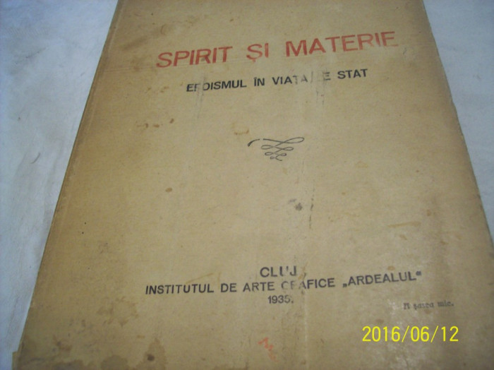 spirit si materie- eroismul in viata de stat- ioan c. delaturda- 1935