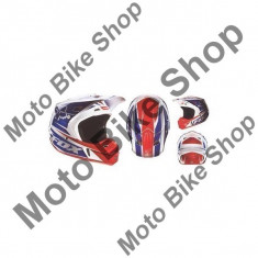 MBS FOX HELM V2 RACE, white-red-blue, M=57-58cm, Cod Produs: 09407574MAU foto