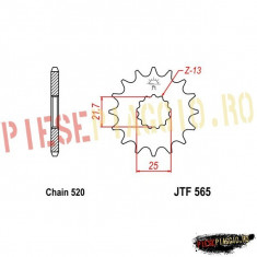 Pinion fata racing Z12 520 Yamaha YZ 426 F PP Cod Produs: 7261209MA foto