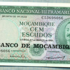 A 672 BANCNOTA-MOZAMBIC -100 ESCUDOS -ANUL(1976-1961)-SERIA-starea care se vede