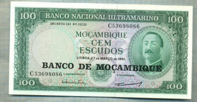 A 672 BANCNOTA-MOZAMBIC -100 ESCUDOS -ANUL(1976-1961)-SERIA-starea care se vede foto