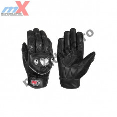 MXE Manusi moto piele Motolux culoare negru Cod Produs: ML3704 foto