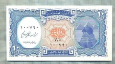 A 658 BANCNOTA-EGYPT- 10 PIASTRES-ANUL (1998-99)-SERIA100790-starea care se vede