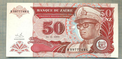 A 676 BANCNOTA-ZAIR-50 NOUVEAUX ZAIRES-ANUL1993-SERIA5977749-starea care se vede foto