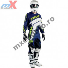 MXE Pantaloni + Tricou motocross Thor S4 PHAS STRIPE NV, culoare albastrii Cod Produs: MX509 foto