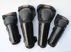 MXE Set protectii genunchi+coate KTM , culoare negre Cod Produs: MX5048 foto