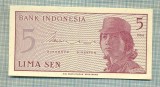 A 664 BANCNOTA-INDONESIA- 5 SEN -ANUL 1964-SERIA 031766 -starea care se vede, Europa