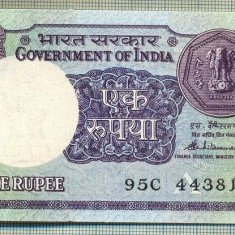 A 720 BANCNOTA-INDIA - 1 RUPEE -ANUL(1983-94)-SERIA443817-starea care se vede