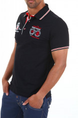 Tricou Polo barbati Carisma Negru 4011 foto