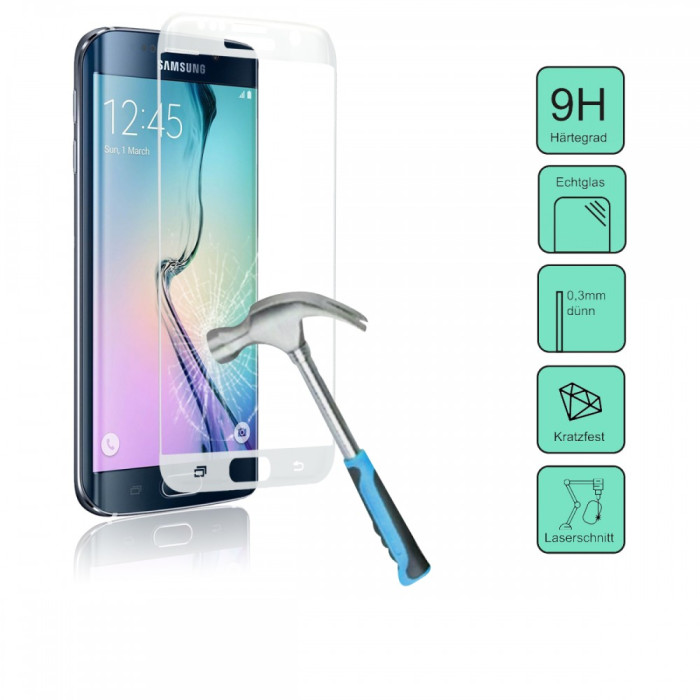 PATONA| Folie sticla securizata CURBATA tempered glass 9H Samsung Galaxy S6 Edge