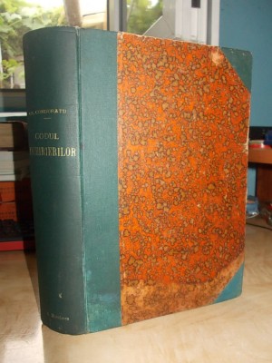 GR. C. CONDURATU / I. GR. PERITEANU - NOUL COD AL INCHIRIERILOR - 1924 @ foto