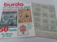 SPECIAL BURDA* 60 MODELE GOBLENURI+ 3 PLAN?E A3 CU MODELE/ ANII 1980 foto