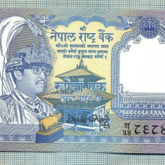 A 729 BANCNOTA- NEPAL - 1 RUPEE -ANUL(1974)-SERIA868472?-starea care se vede